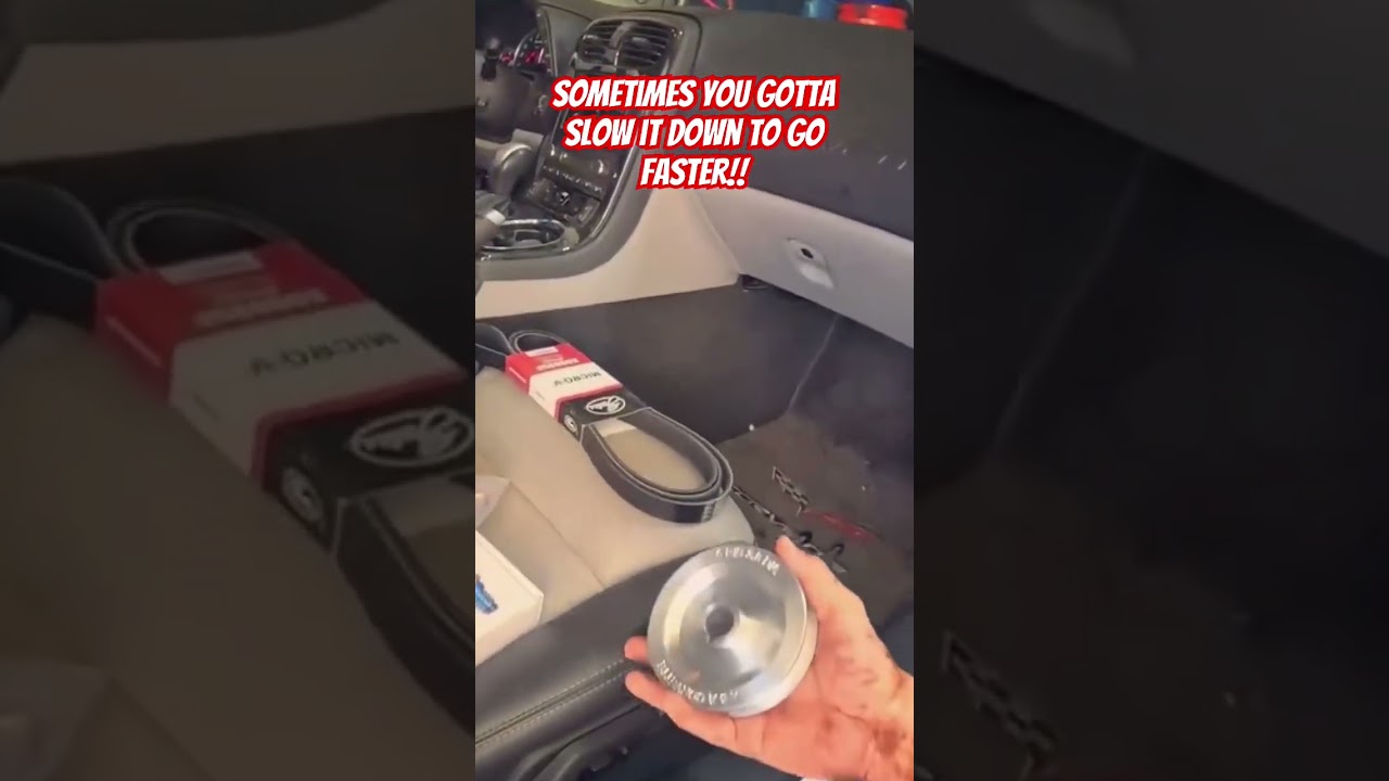 Slowing the A&A Supercharger to Go Faster! #supercharger #c6 #corvette