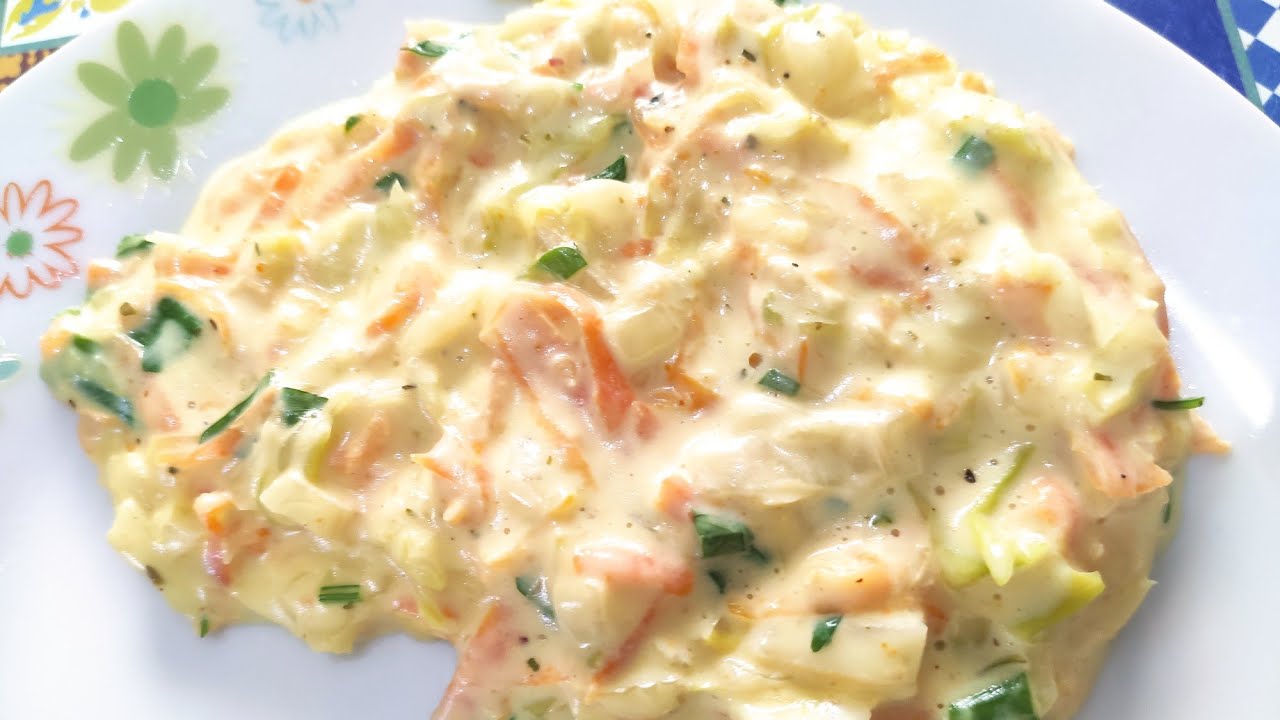Delicioso Creme de Repolho com cenoura cremoso