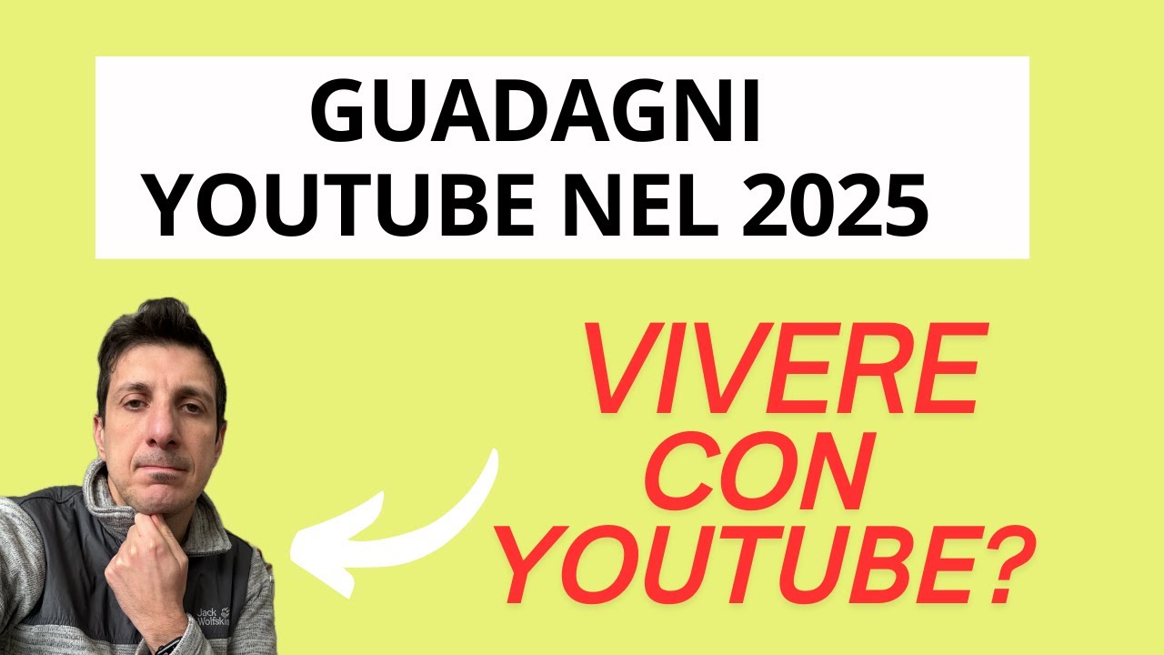 Guadagni Youtube 2025. Lavorare con Youtube?