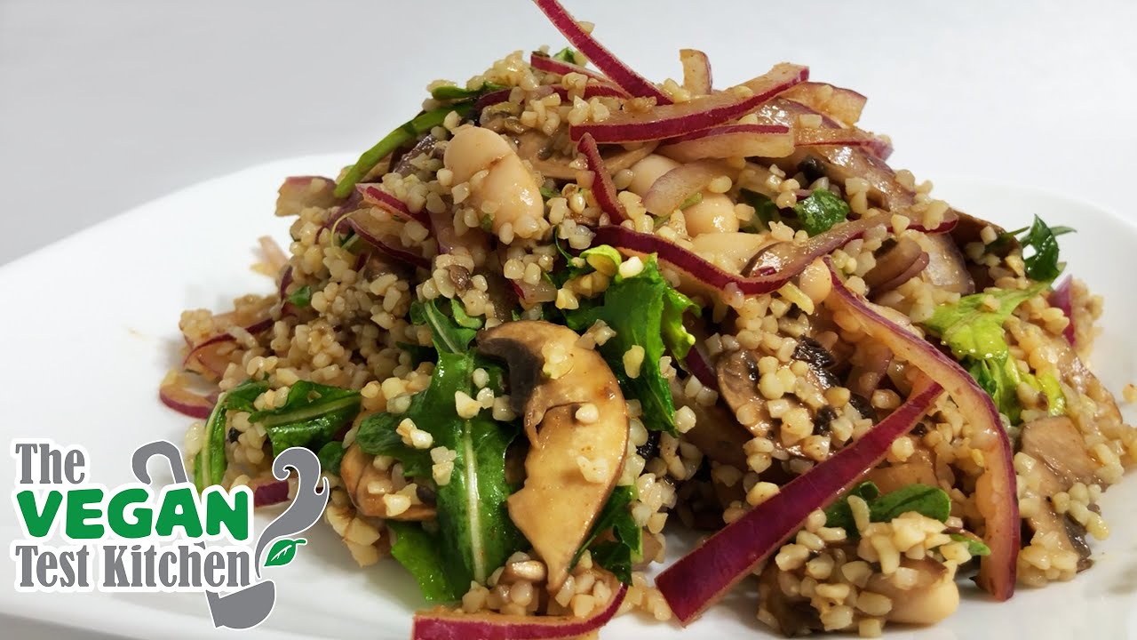 Bulgur, Arugula, and Cannellini Salad | Rustic & Tangy Salad | The Vegan Test Kitchen