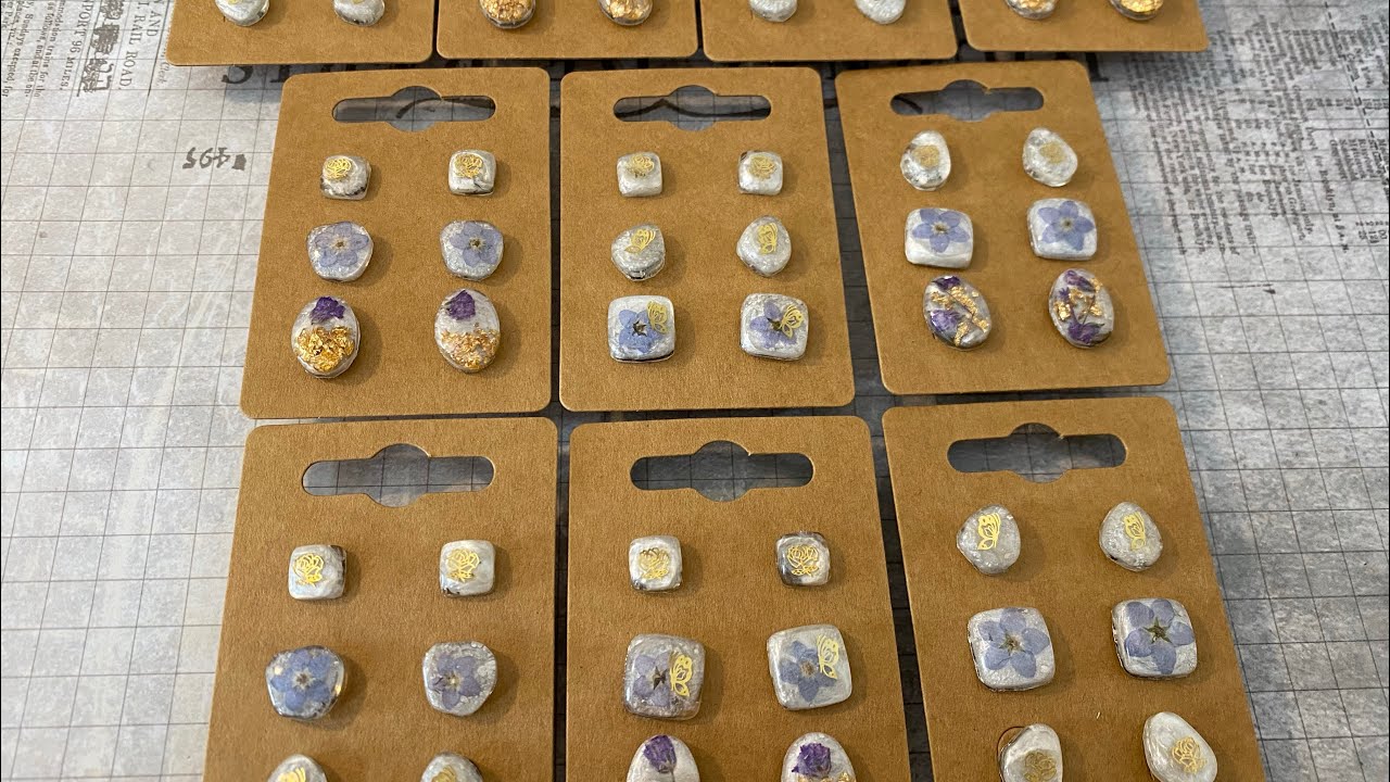 UV Resin Stud Earrings Tutorial