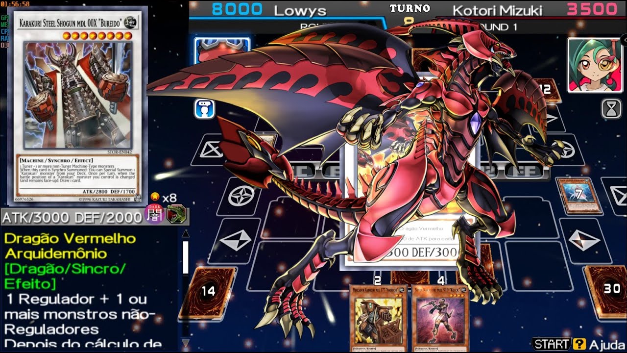 Karakuri Red Nova Dragon | Yu-Gi-Oh! ARC-V Tag Force Special