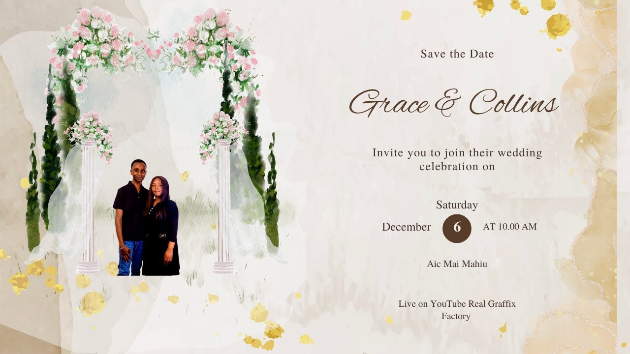 Two Hearts, One Journey: Grace Weds Collins ✨💖