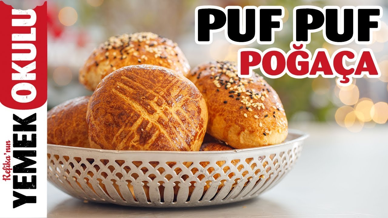 Puf Puf Yumuşak Pastane Poğaçası Tarifi | Mayalı ve Zeytinli Poğaça | Burak'ın Ekmek Teknesi