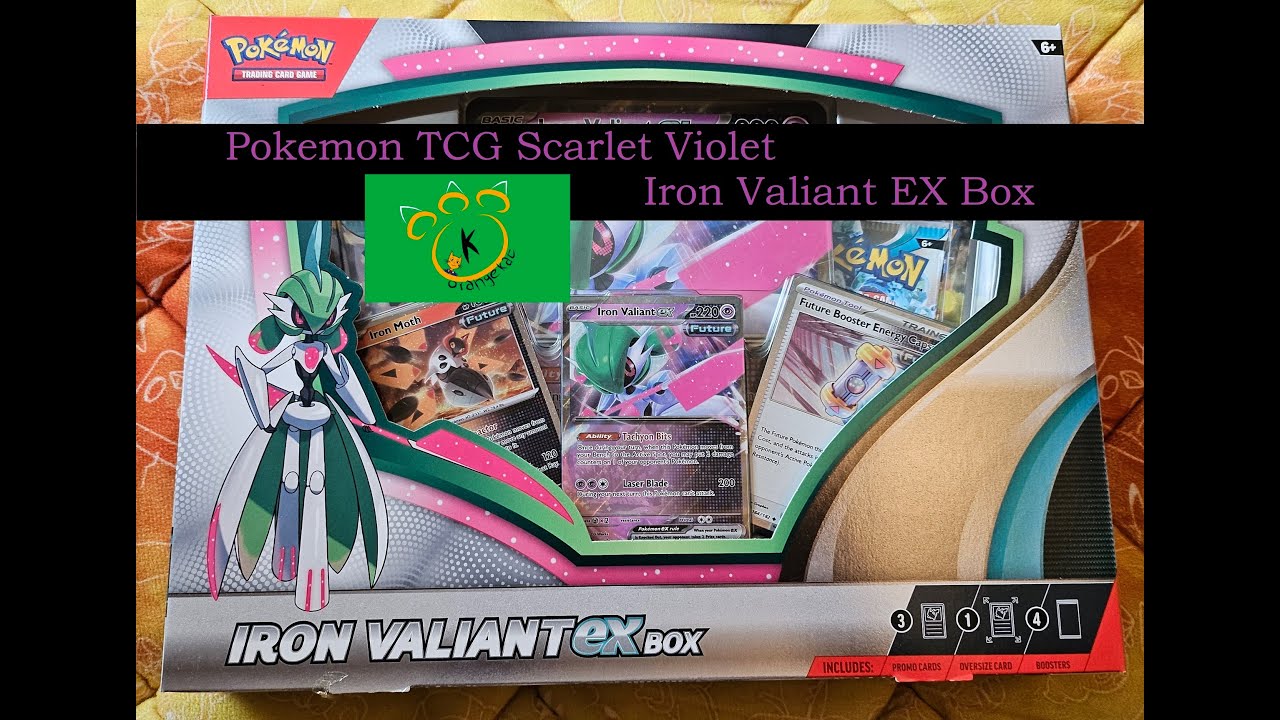 Paradox rift Iron Valiant EX box unboxing Scarlet Violet Pokemon Trading Card Game