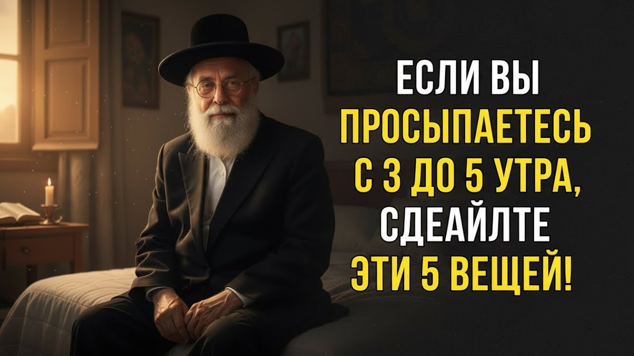 Просыпаетесь в 3-5 утра Вот что пытается сказать вам ваша душа  Древняя еврейская мудрость
