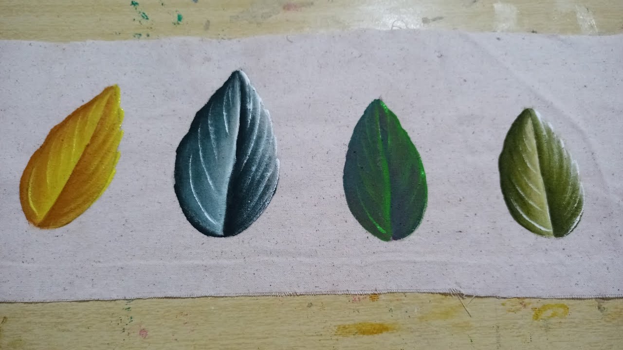 Pintando folhas 