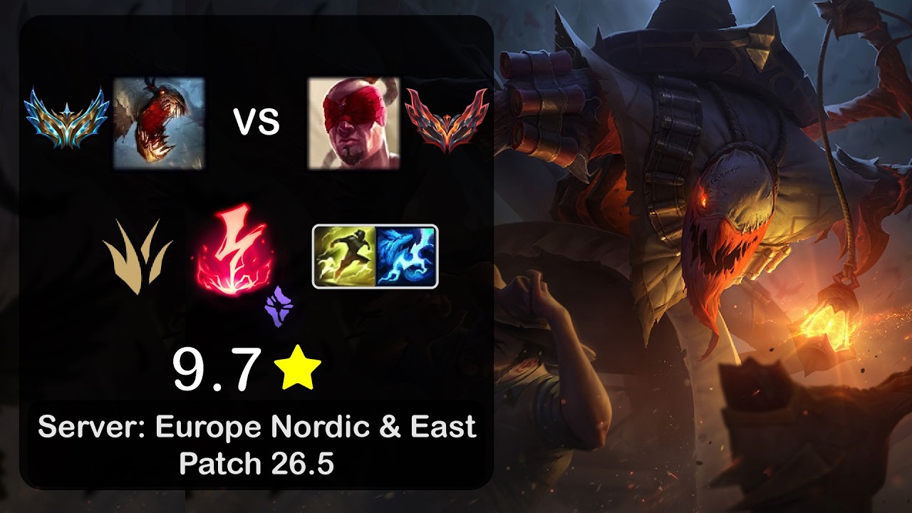 Fiddlesticks Jungle vs Lee Sin - EUNE Challenger - Patch 26.5