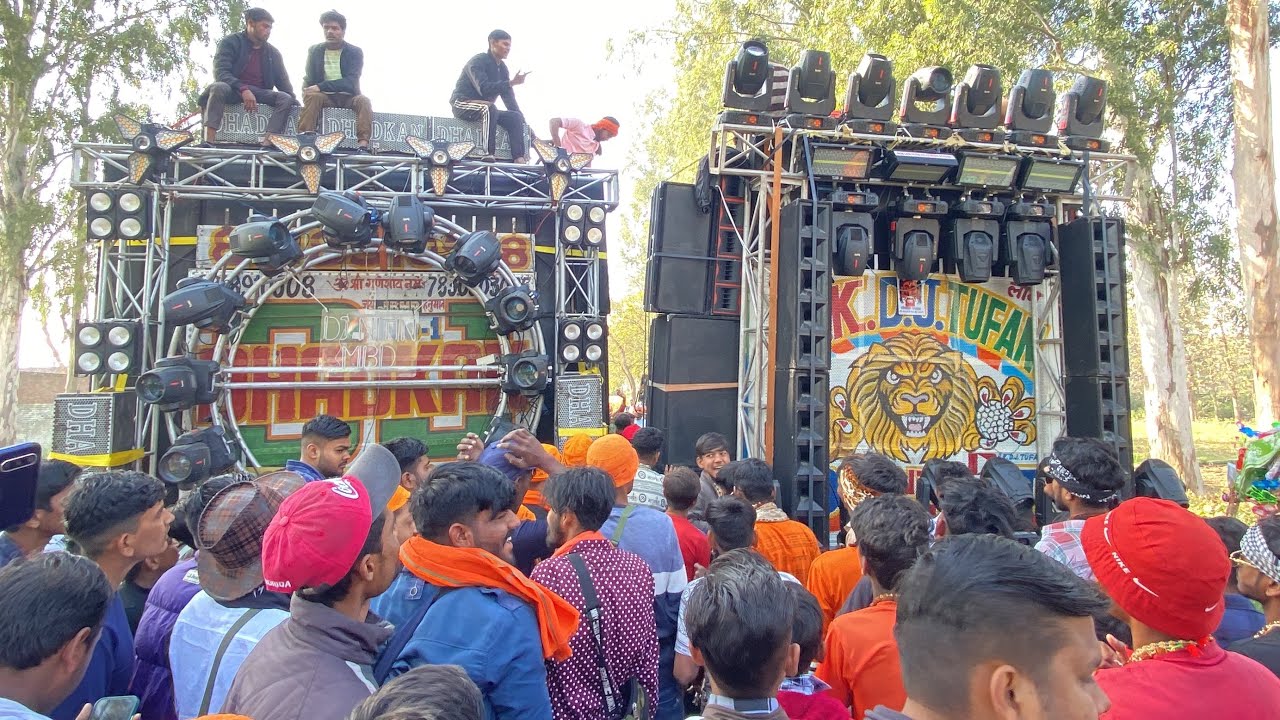 DJ RK TUFAN VS DHADKA DJ COMPETITION KAWAD YATRA 2024 SHIVRATRI | MOST DEMANDING YASH MORADABADI  🔥