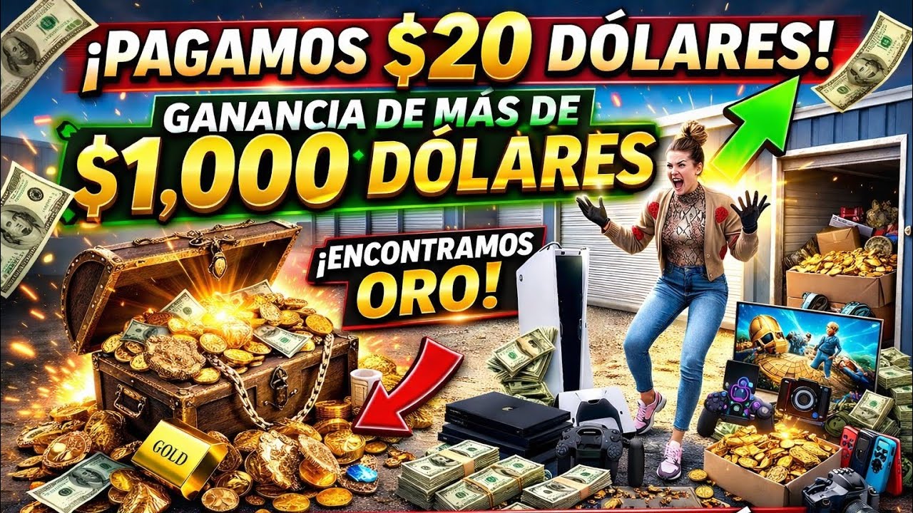 🎥 ¡Pagamos $20 y encontramos ORO! 💰 Ganamos más de $1,000 en este storage