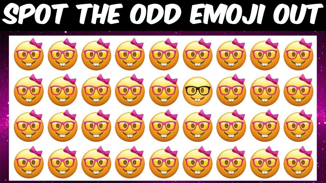 Spot The ODD Emoji Out 🤯 #challenge #games #brainteasers