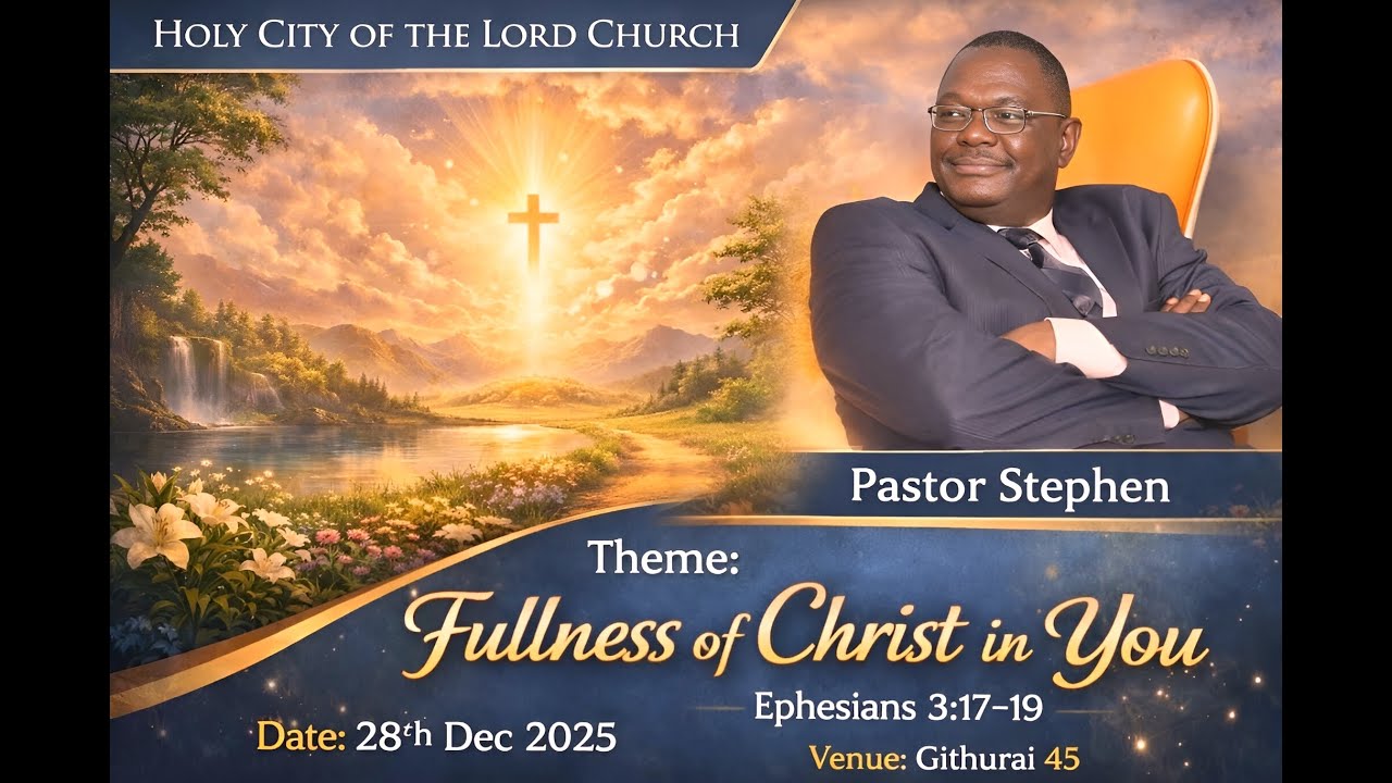 Fullness of Christ in You  -  With Pastor Stephen  28th Dec. 2025