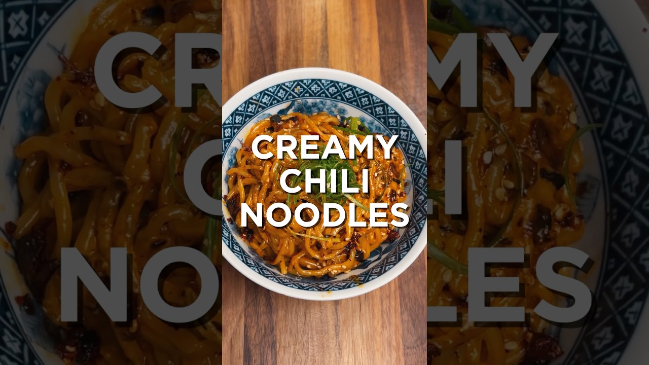 5 ingredient Creamy Spicy Noodles always be hitting 😋 #cooking #recipe #food #shorts