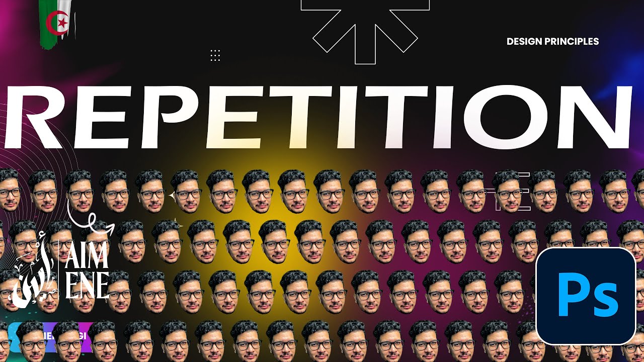 مبادئ تصميم الجرافيك - التكرار -  Repetition Design principles
