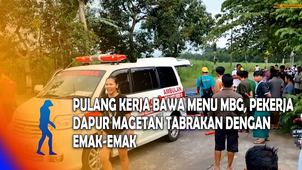 MAGETAN Pulang Kerja Bawa Menu MBG, Pekerja Dapur Magetan Tabrakan Dengan Emak Emak