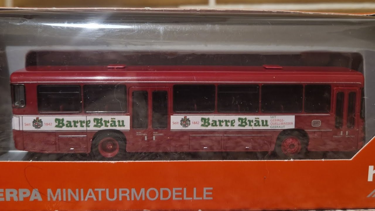 Herpa 158404 Büssing man sü 210 DB Bahnbus Bundesbahn #herpa#man#büssing#bus#db#bundesbahn#modell 