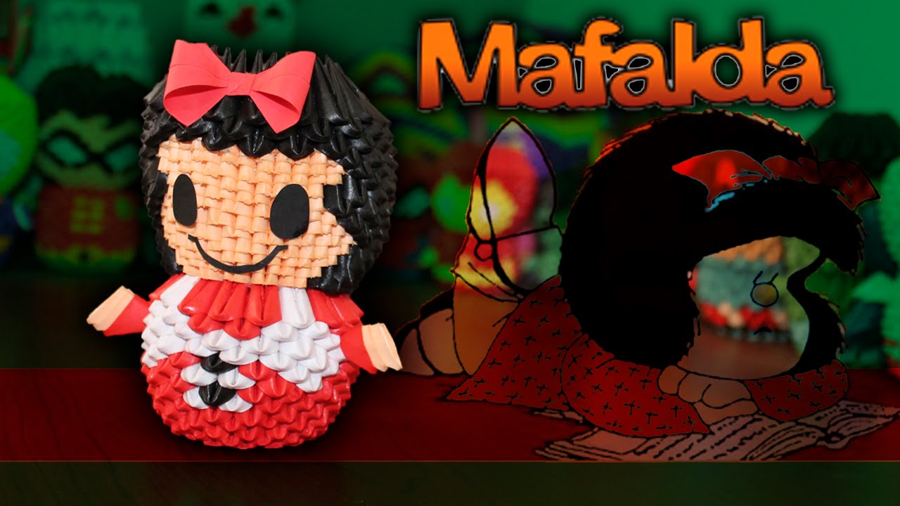 Mafalda 3D Origami | Pekeño 💜