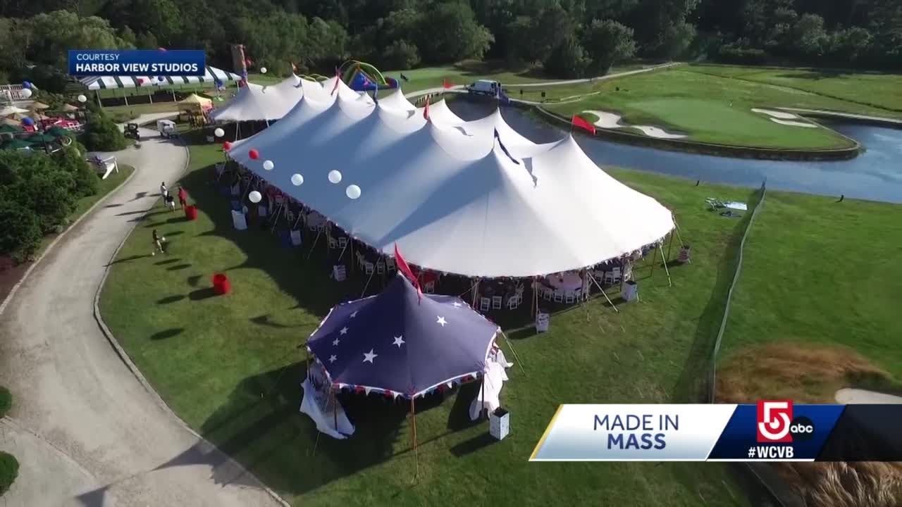 Tents made from sailcloth Made in Mass.