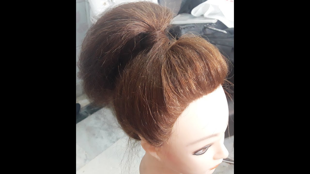 Easy high Ponytail hairstyle with front puff - Deepika Padukone Inspired Hairstyle