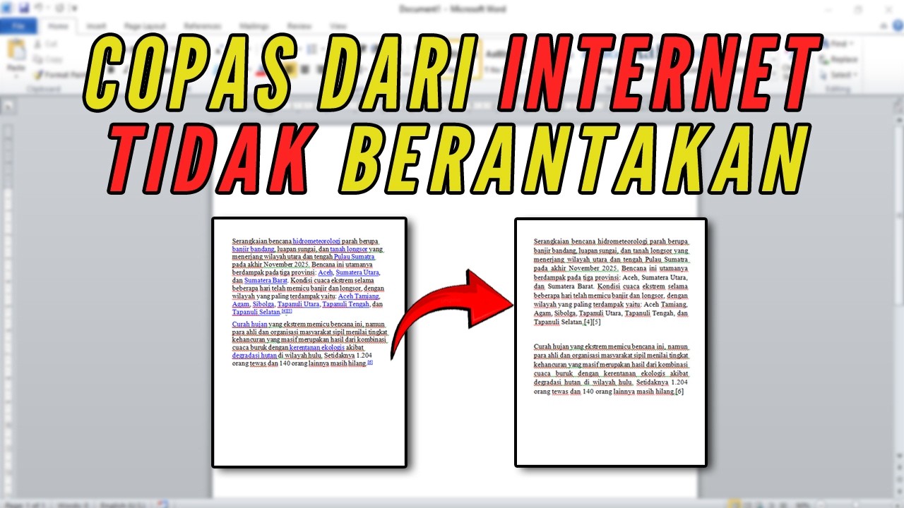 Cara Copy Paste dari Internet ke Word Agar Rapi & Tidak Berantakan (Terbaru 2026)
