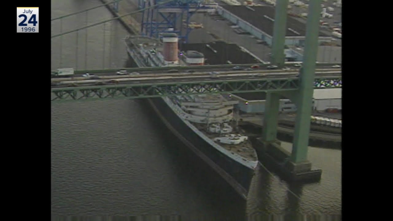 Action News archive: SS United States ordered to move away from Philadelphia's Walt Whitman Bridge