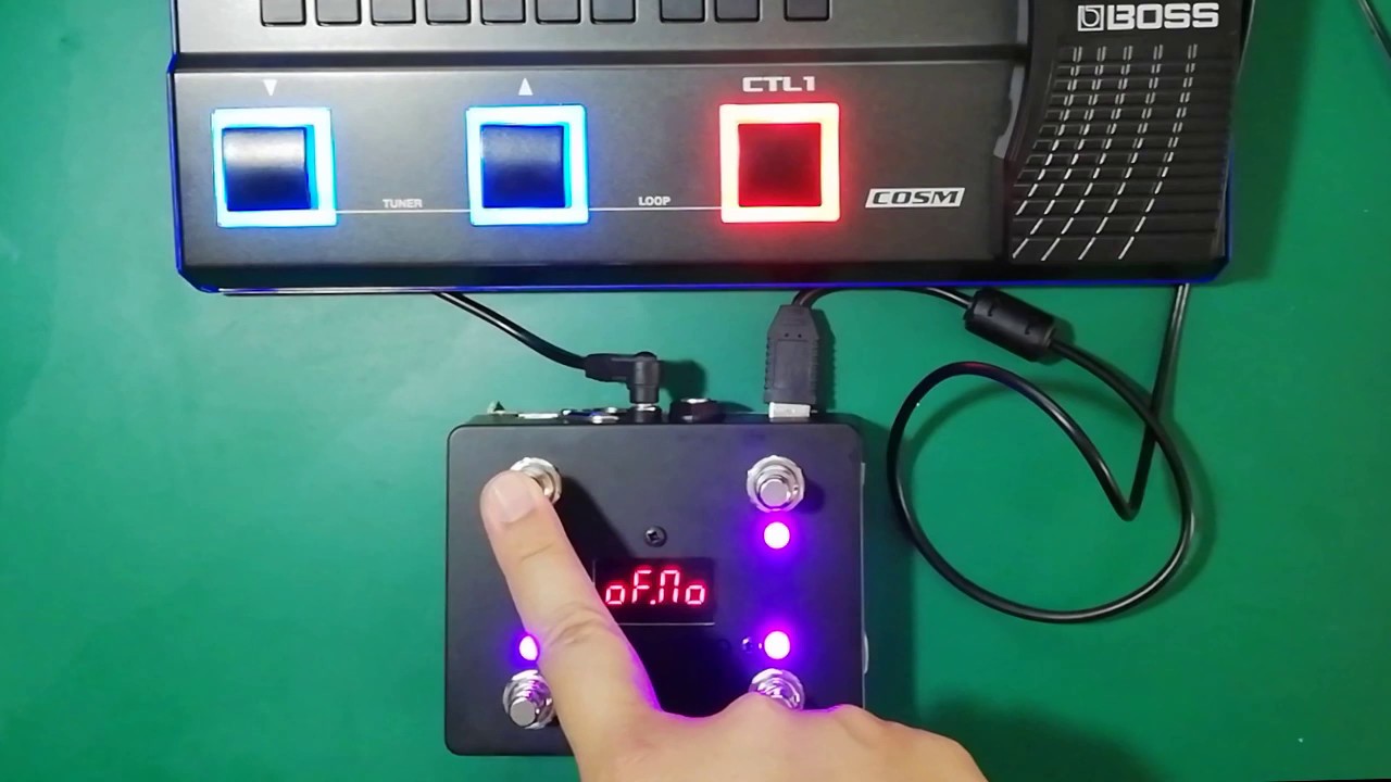 Boss GT-1 Patch Control with PedalBot PB-M4-U