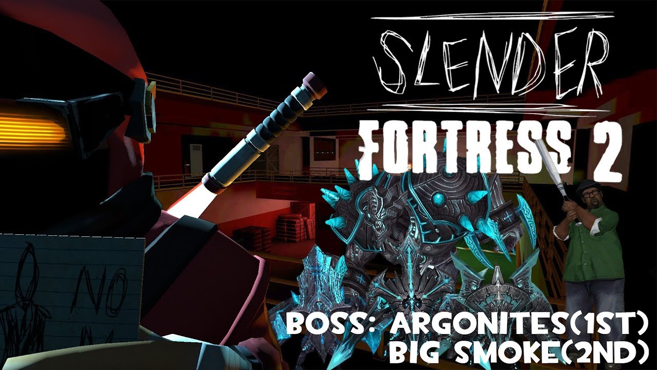 Slender Fortress 2:Mountain Complex #6(BOSS:Argonite Giant + Servant + Trooper + Zealot, Big Smoke)
