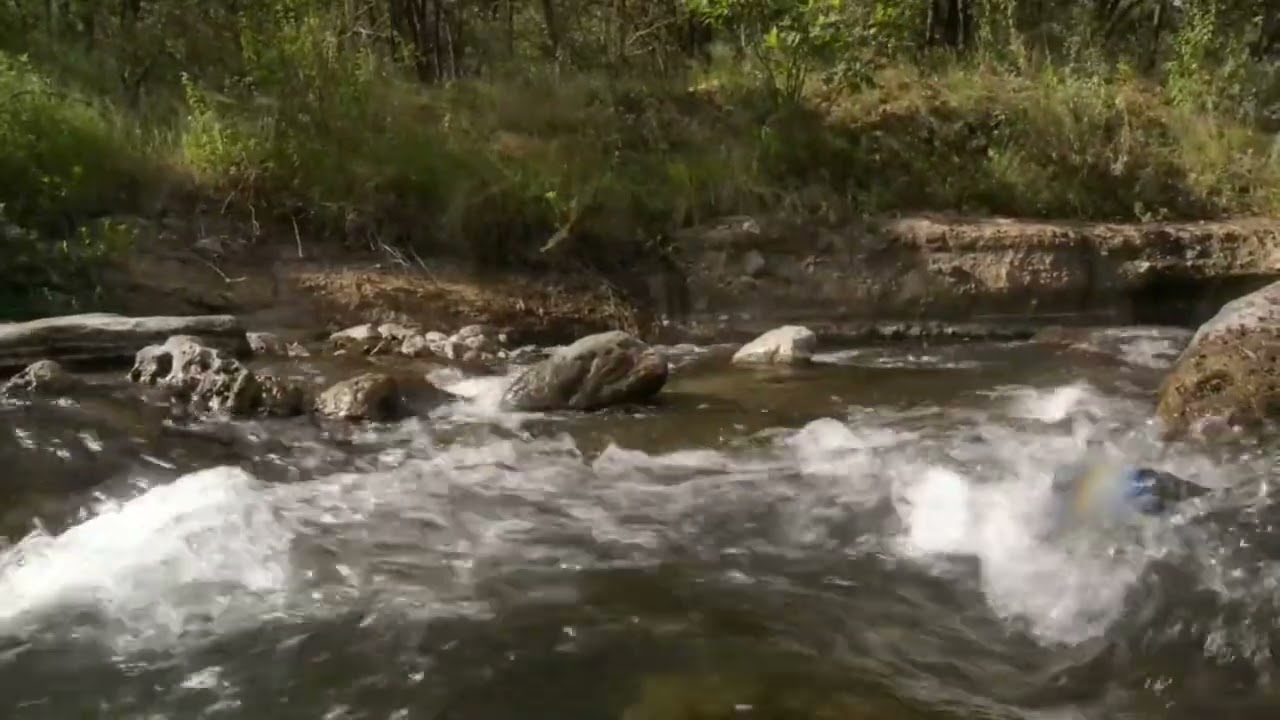 A fast flowing, rocky river for relaxing the brain and stressed mind and for calming yourself down