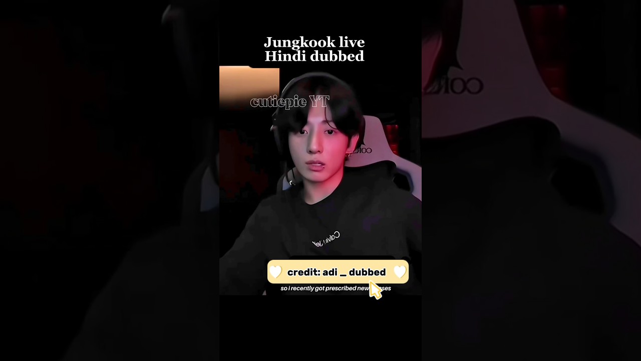 Jungkook live Hindi dubbed 🇮🇳