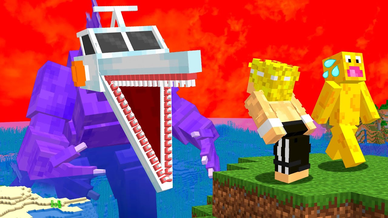Sobreviví al OCÉANO INFECTADO en Minecraft...