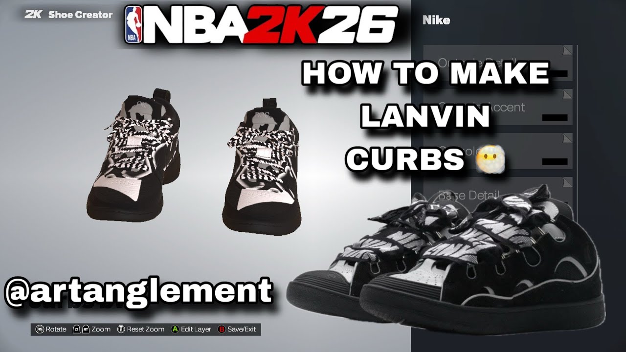 NBA 2K26 SHOE CREATOR- How To Make Lanvins! Pt.2