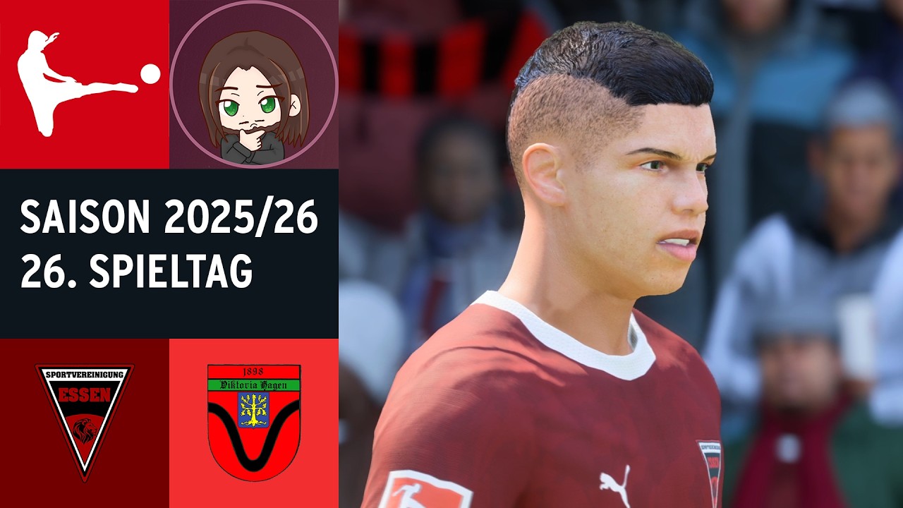 SpVgg Essen - Viktoria Hagen | 26. Spieltag | Youtube Bundesliga 2025/26