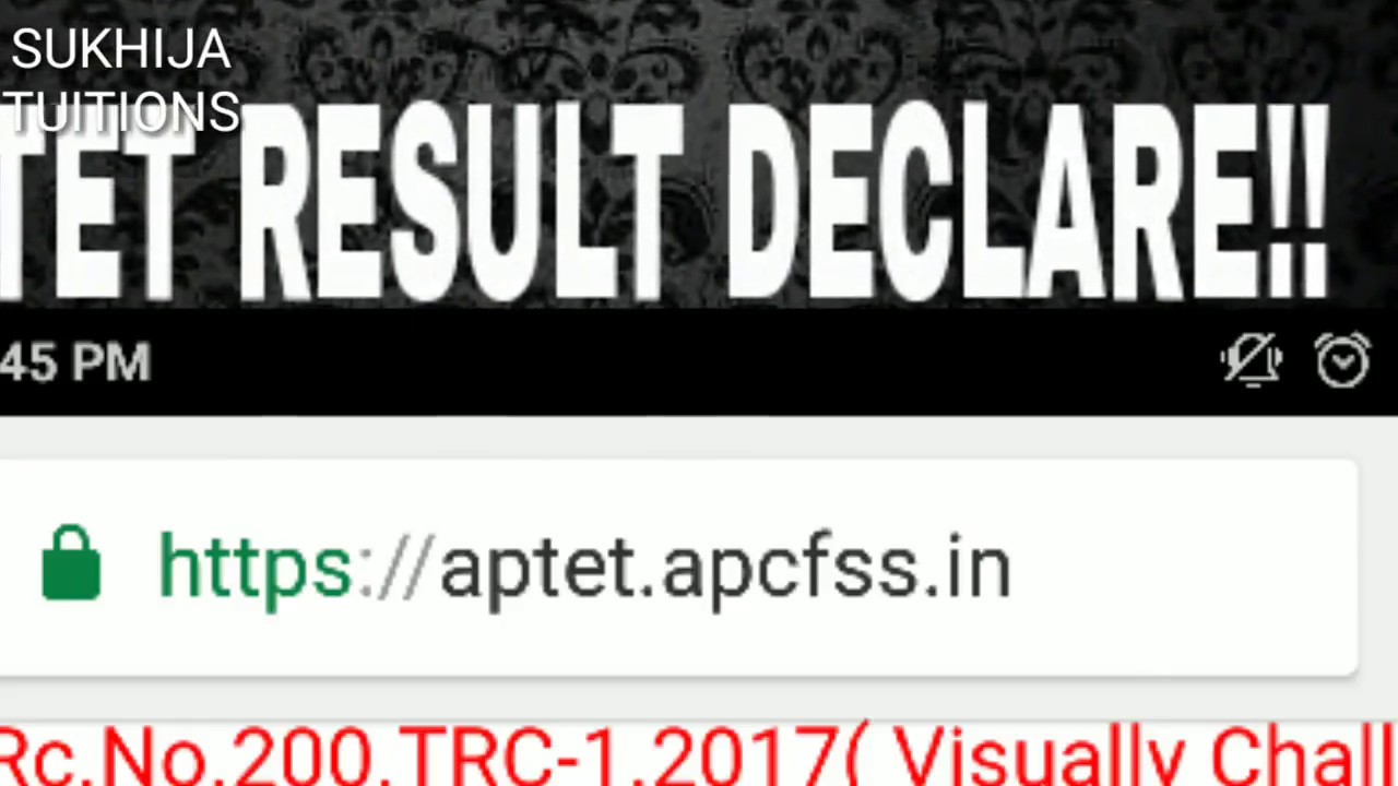 APTET RESULT DECLARE! CLICK AND CHECK.