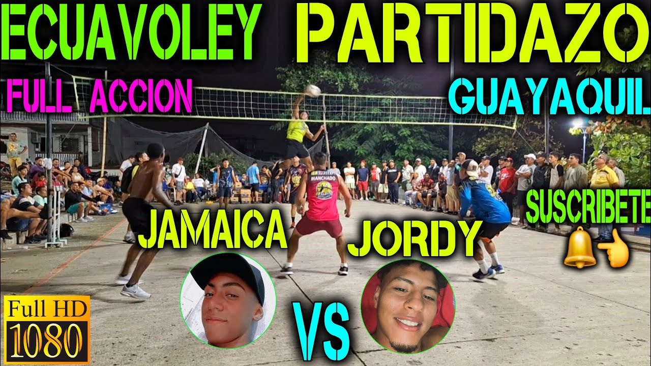 ECUAVOLEY 🔥 Jamaica, Arenita y Manchado VS Jordy / Full Accion Guayaquil 💪