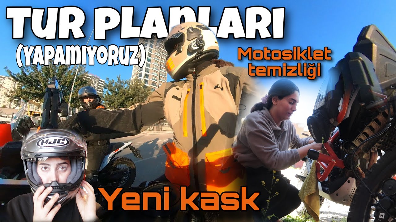 Motosiklet Temizliği Ve Booolca Sohbet - Tur Planları Yap(ama)mak + Yeni Kask Aldık