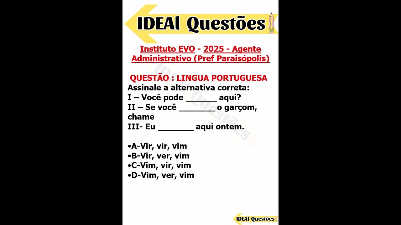 L&Iacute;NGUA PORTUGUESA PARA CONCURSO P&Uacute;BLICO ##########shorts2025