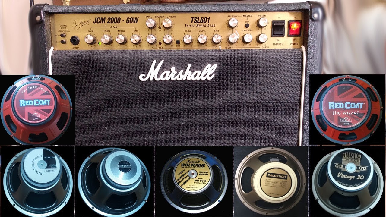 Marshall JCM2000 TSL601 combo - teste de falantes