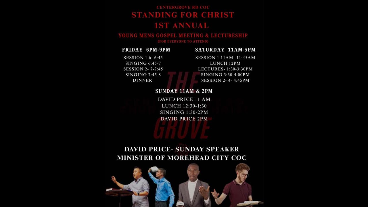 1st Annual Young Men’s Gospel Meeting/lectureship Night 1