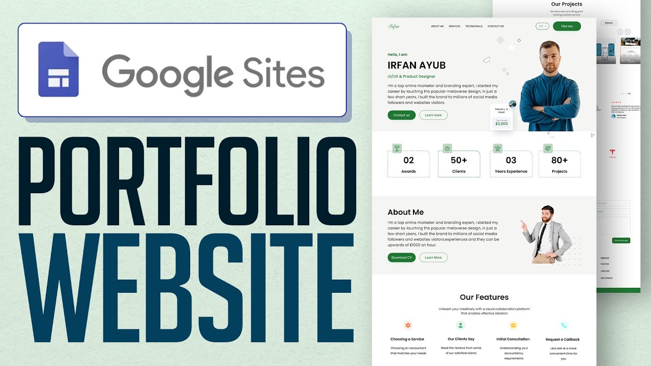 Как использовать Google Sites для создания портфолио в 2026 году (пошаговая инструкция)