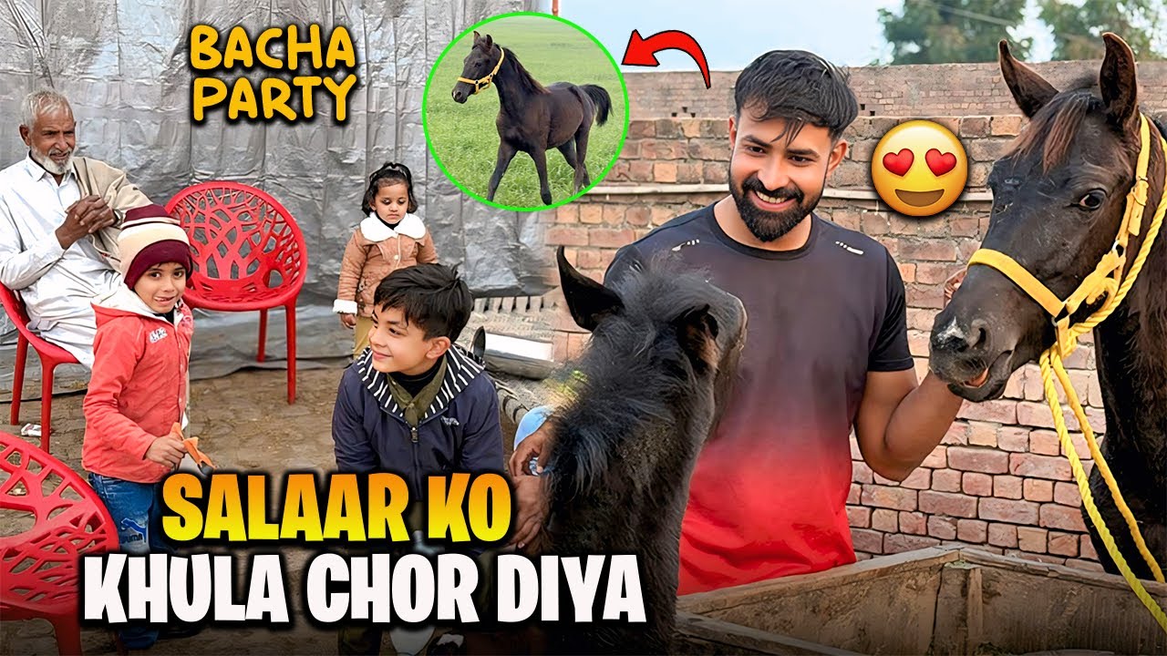 Aj Salaar Ko Khula Chor Diya 😘 Salaar Happy 😊 | بچوں نے ابو کے ساتھ محفل لگائی