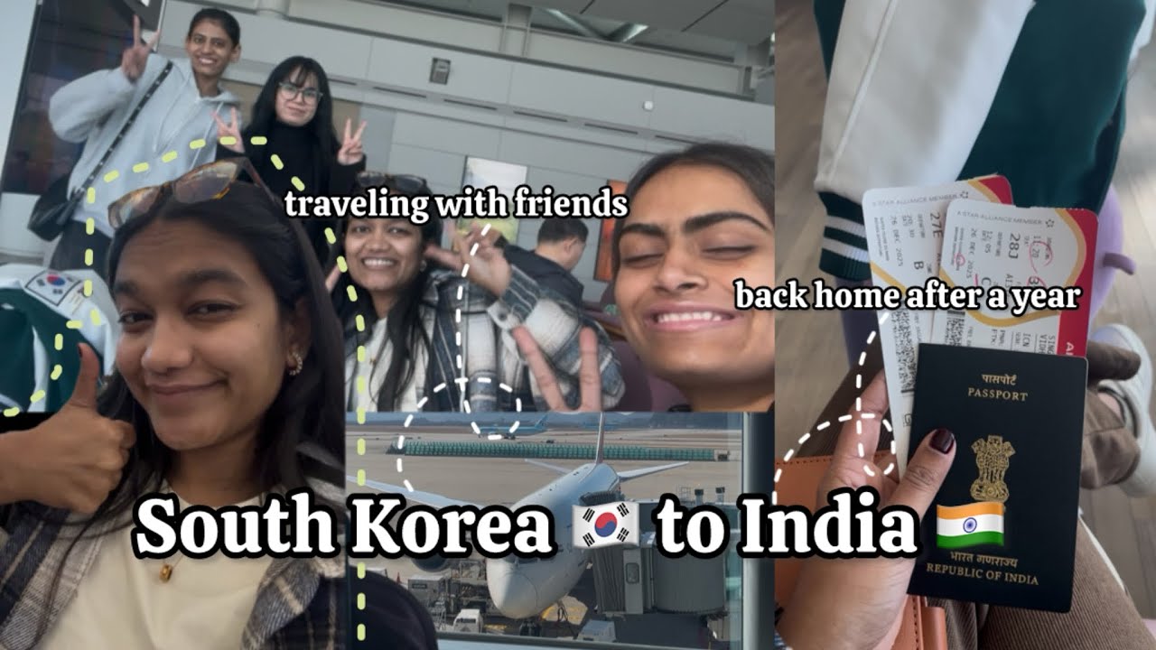 #vlog 138 || South Korea 🇰🇷 to India 🇮🇳 journey | back home | meeting family #backhome 
