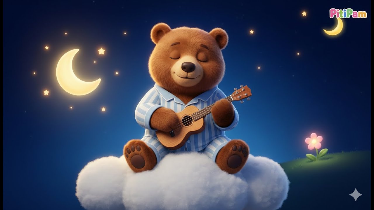 UKOLÉBAVKA PRO DĚTI 🌙 Nejklidnější písnička na usínání s Medvídkem Davídkem 🐻