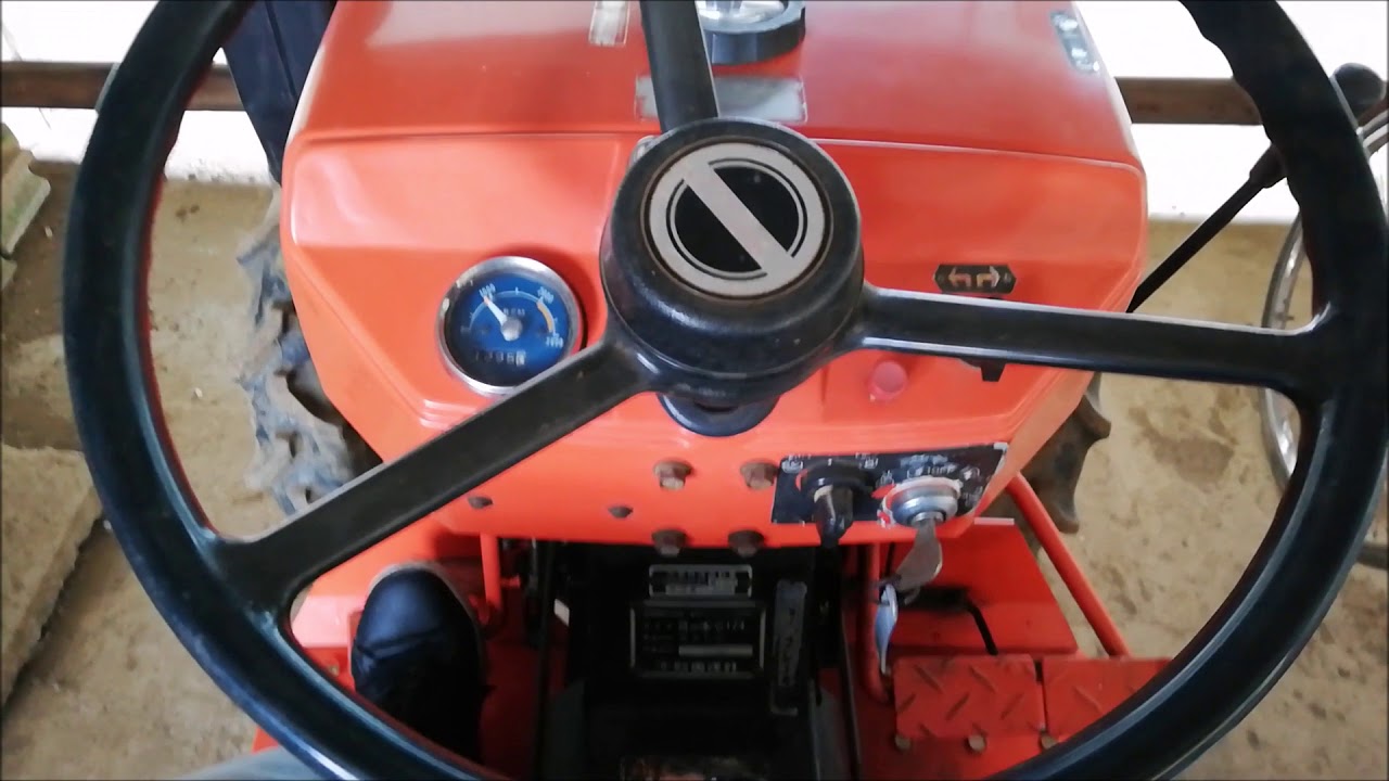 How to engine start Japanese tractor
