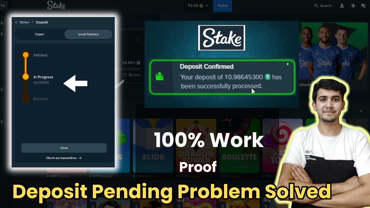 Stake Deposit Pending Problem Solved. Stake Deposit Not Received in Wallet #stakedeposit #pending
