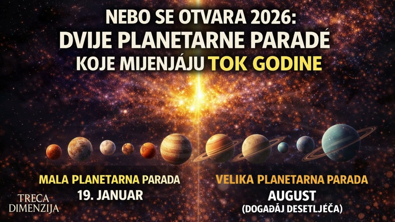 Nebo Se Otvara 2026 Planetarne Parade Koje Pokreću Sudbinu i Velike Promjene