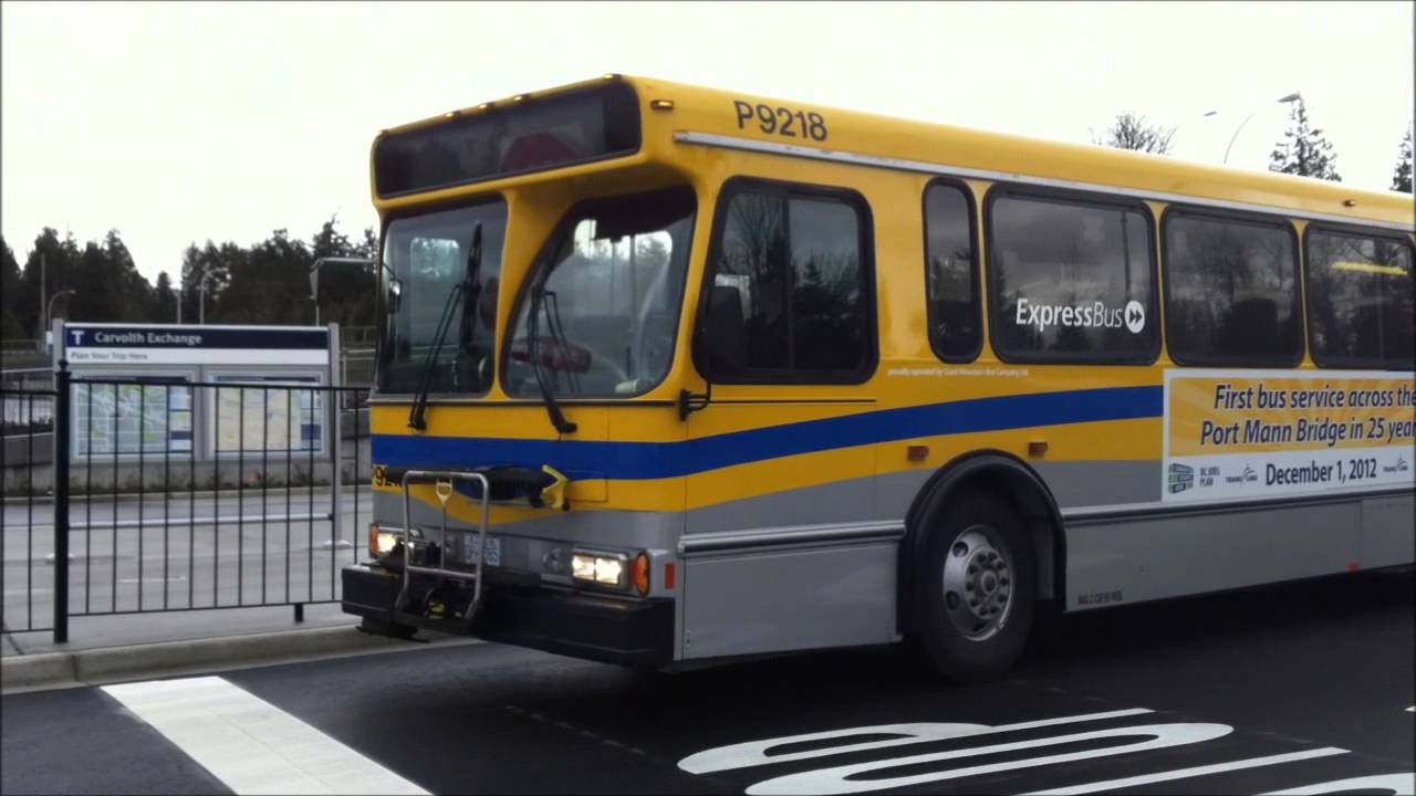Translink Orion V P9218 departing Carvolth Exchange as route 555 Port Mann Express (HD)