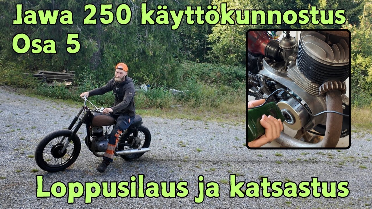 Jawa 250 Käyttökunnostus - Osa 5: Loppusilaus ja katsastus