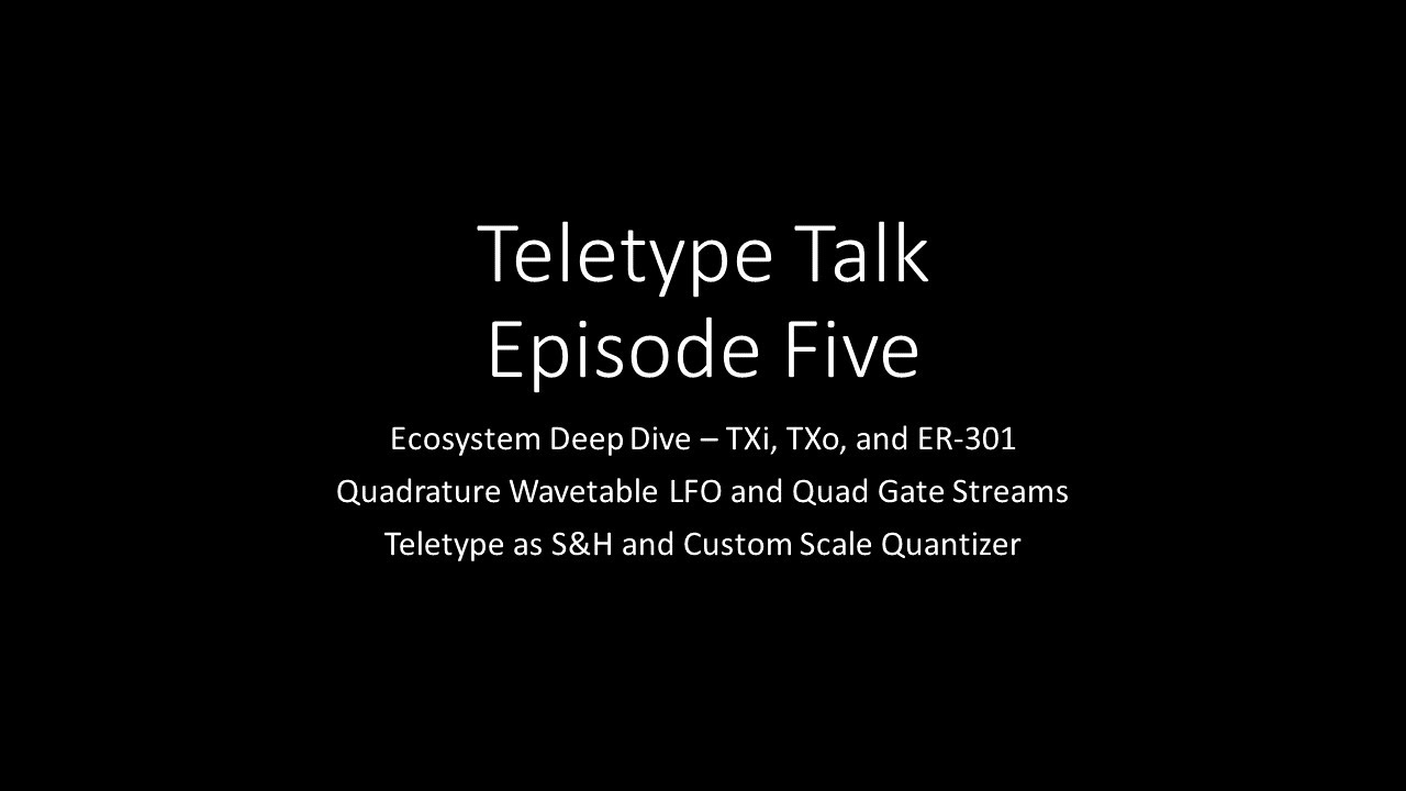 Teletype Talk - Episode Five