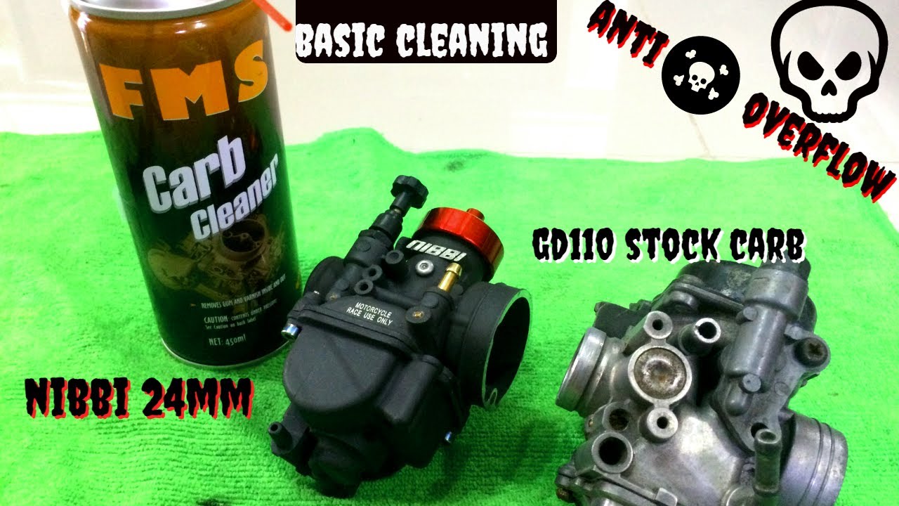CARBURETOR CLEANING|| NIBBI PE24MM|| SUZUKI GD110 STOCK CARB||