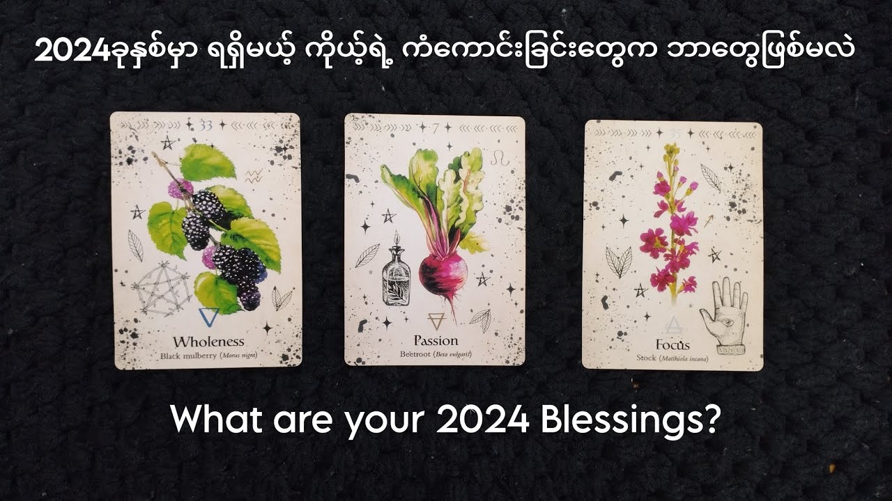 🍀 2024ခုနှစ်မှာ ရရှိမယ့် ကိုယ့်ရဲ့ ကံကောင်းခြင်းတွေက ဘာတွေဖြစ်မလဲ 🍀